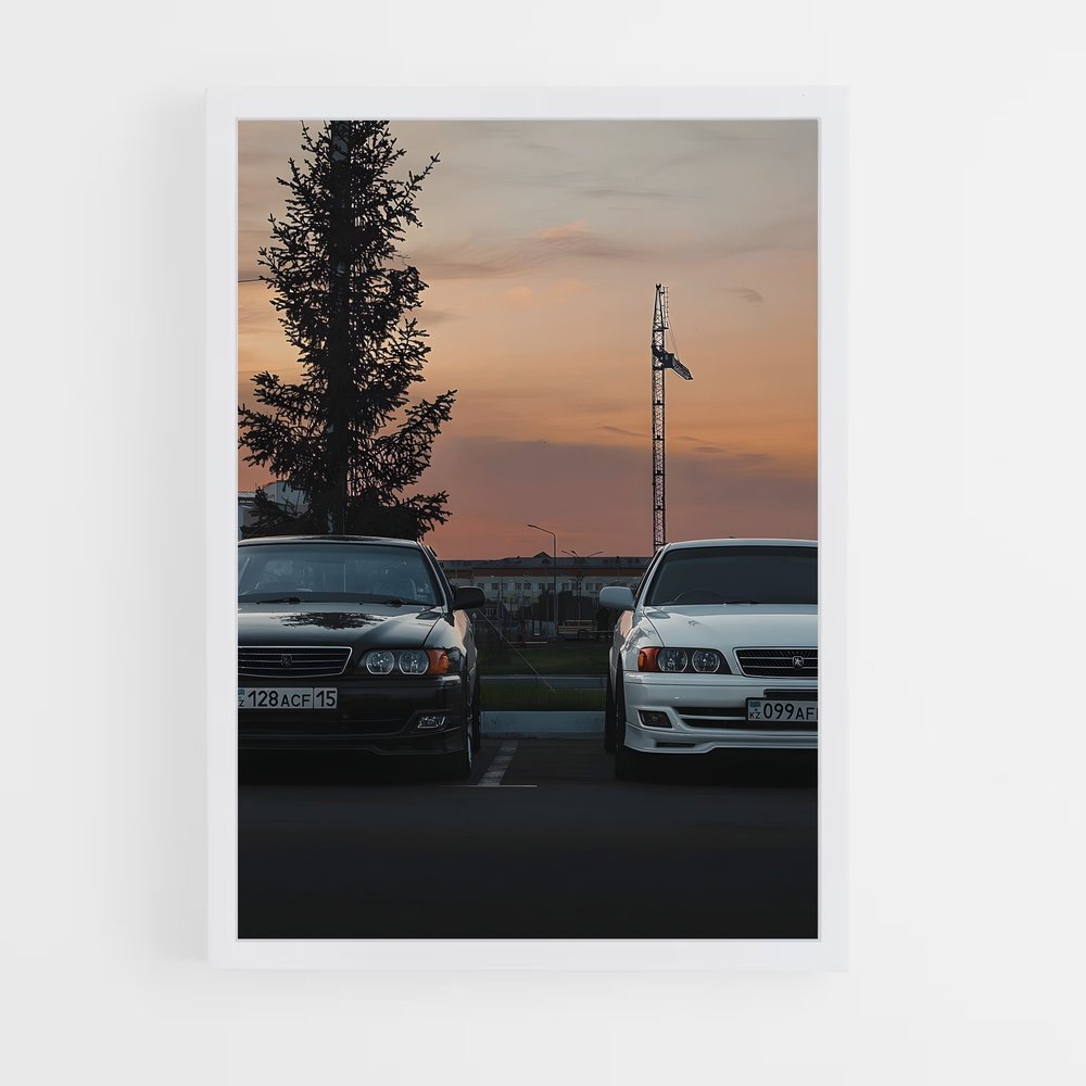 Poster Sunset Drift – affiche Toyota (vue 3)
